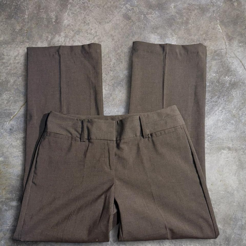 Brown Straight Leg Dress Pants Office Siren Career Trousers Women's 4